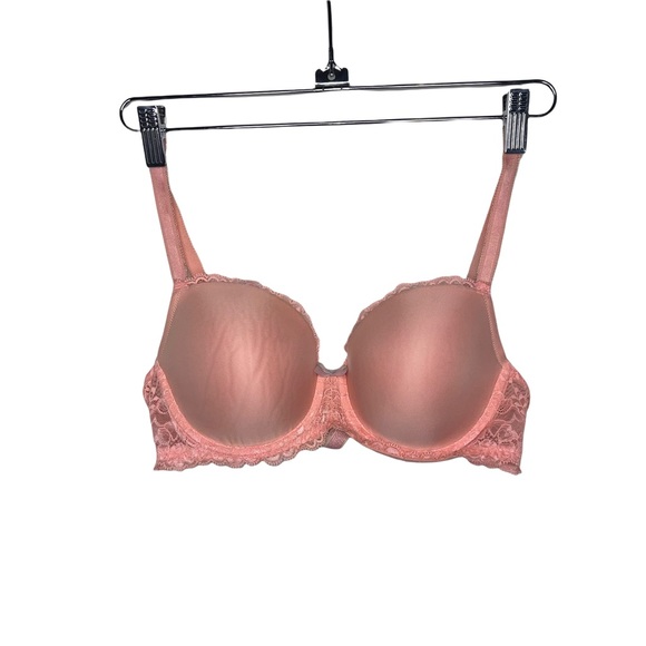 VICTORIA’S SECRET Peach Dream Angels Lined Demi/Demi-Buste Double 36C - Picture 1 of 6